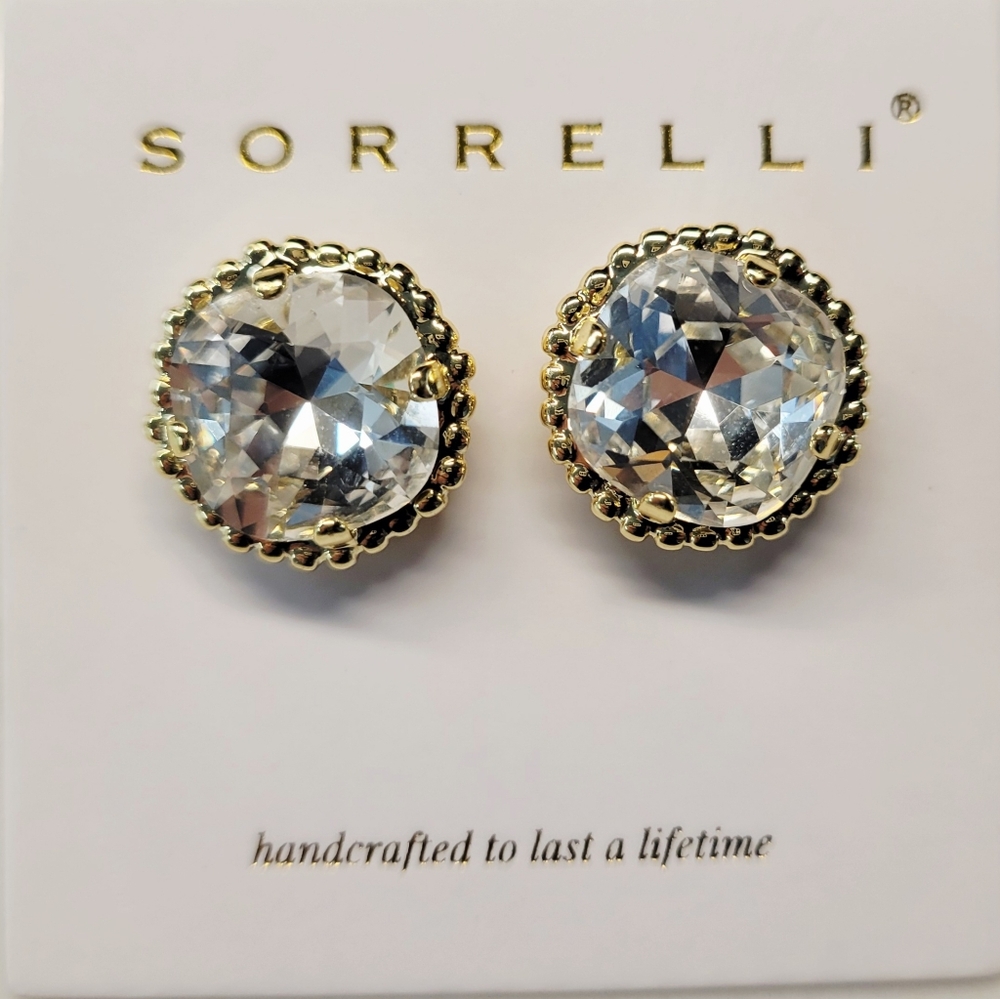 Sorrelli Gold Crystal Earrings